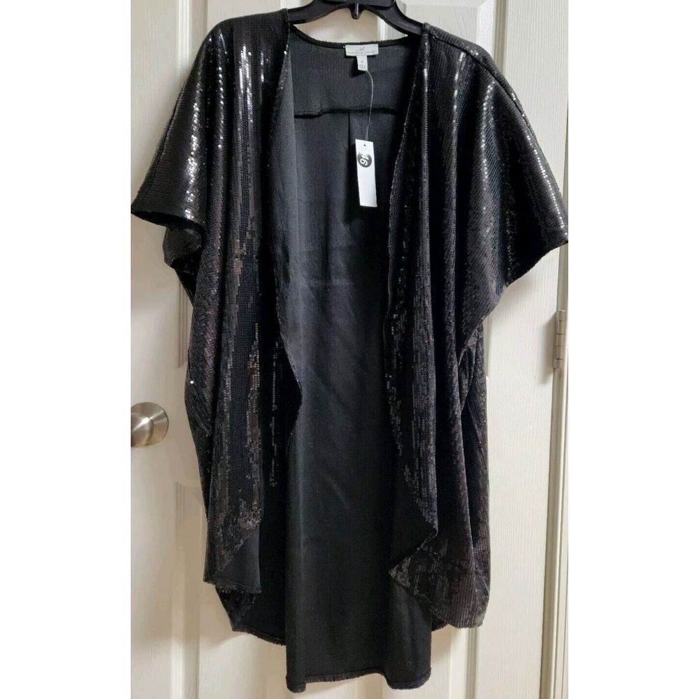Shavonne Dorsey Black Shimmering Shrug